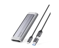 Obudowa do dysku Orico M.2 NVME/NGFF USB-C/USB-A na USB-C 6Gb/s / 10Gb/s - szara